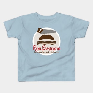 Ron Swanson: The Man, the Myth, the Bacon Kids T-Shirt